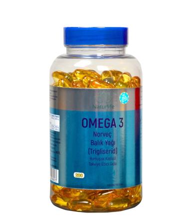 Naturlife Omega-3 Norwegian Form 1380 Mg 200 Capsules