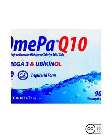 Omepa Omepa-q10 Omega 3 Ubiquinol 90 Capsules - Buy Online on GoSupps.com