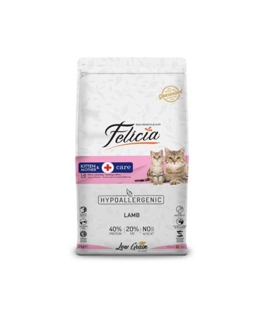 Felicia Low Grain Hypoallergenic Lamb Meat Mother and Kitten Food 2 Kg