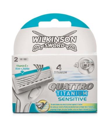 Wilkinson Sword Brand: Quattro Titanium Sensitive Spare Blade 2-Pack 4027800711406 Category: Shaving Blade
