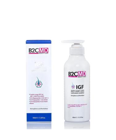 B2CMD Anti Hair Loss Igf Growth Factor Content Care Shampoo 400ml