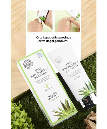 Jigott Sunscreen and Moisturizing BB Cream Aloe Sun Protect BB Cream Spf 41 Pa ++ - Buy Online on GoSupps.com