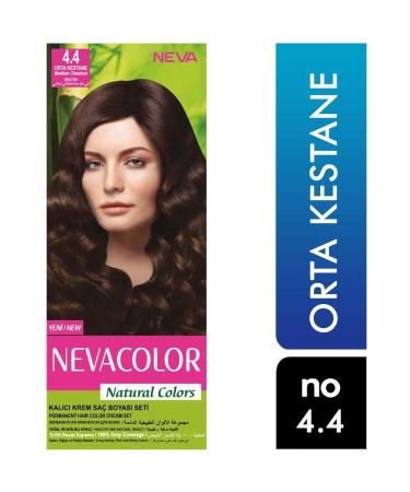 Neva Color Brand: Nevacolor Natural Colors Hair Dye Medium Chestnut 4.4 8690057006548 Category: Hair
