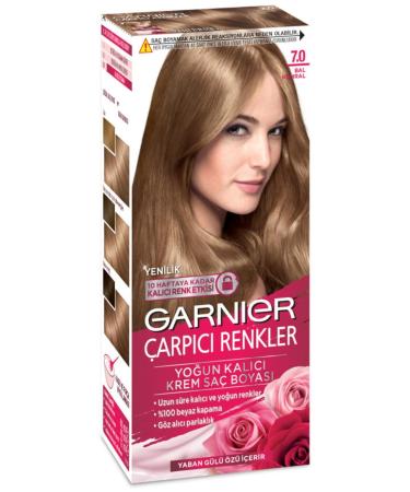 Garnier Brand: Striking Colors 7.0 Honey Blonde Category: Hair Dye