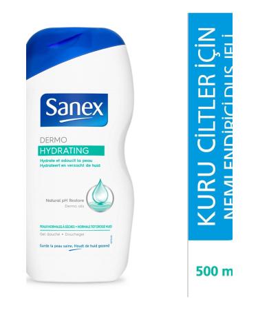 Sanex Brand: Dermo Hydrating Shower Gel 500 Ml Category: Shower Gel - Buy Online on GoSupps.com
