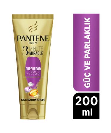 Pantene 3 Minute Miracle Hair Care Cream Superfood 200 Ml Hair Conditioner