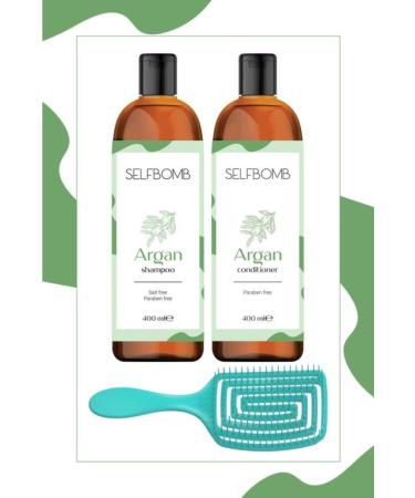 SelfBomb Paraben and Sulfate Free Argan Oil Hair Care Set