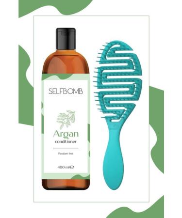SelfBomb Paraben-Free Argan Oil Hair Care Cream Set