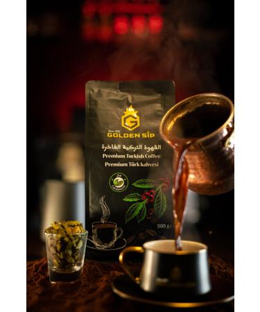 GOLDEN SIP 500 Gr Cardamom Turkish Coffee