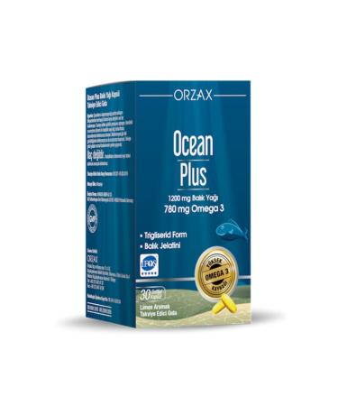 Orzax Ocean Plus 1200 mg 30 Capsules Fish Oil