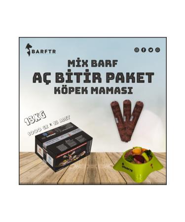 BARFTR Mix Barf 13 Kg Open and Finish Dog Food (13 Pack - 1000 Gr)