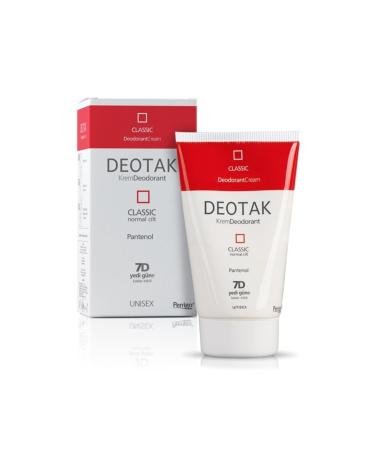 Deotak Classic & Unisex Water-Resistant Cream Deodorant for Normal Skin 35ml