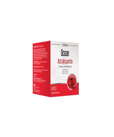 Orzax Ocean Astaxanthin 30 Softgel Capsules