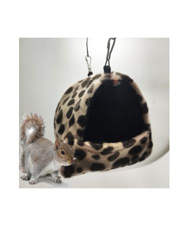 ozzipetshop Hanging Squirrel Nest in Cage Warm Squirrel House Plush