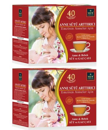 MEW FORM LIFE Breastfeeding Mothers Milk Increaser Gas Reliever Herbal Detox Tea 40 Filter Bags