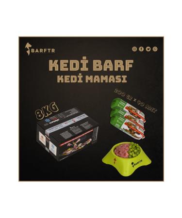BARFTR - Cat Barf 8 Kg Cat Food (40 PACKS - 200 GR)