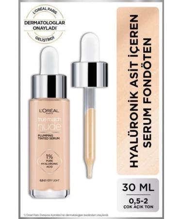 L'Oreal Paris L'or al Paris True Match Nude Serum Foundation 0.5-2 Very Light 3600523989898 - Buy Online on GoSupps.com