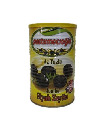 Pastirmacioglu 261-290 Jumbo Less Salty Gemlik Black Olives 800g