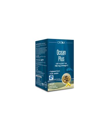 Orzax Ocean Plus 1200 Mg Fish Oil 30 Capsules Lemon Flavored