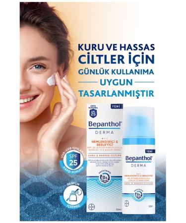 Bepanthol Brand: Derma Moisture. Nourishing Spf25 Face Care Cream 50 Ml Category: Hand Cream - Buy Online on GoSupps.com