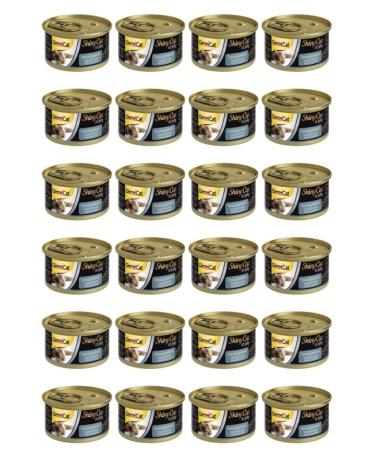 Gimcat Shinycat Tuna Fish Shrimp Canned Cat Food 70 Gr X 24 Pieces