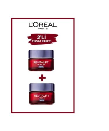 L'Oreal Paris Revitalift Laser X3 Family Night Cream 50 Ml + 50 Ml 2 Pieces
