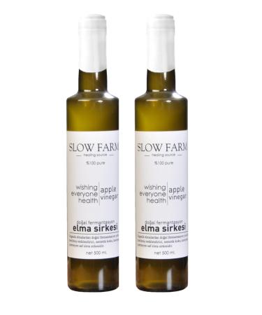 SLOW FARM Naturally Fermented Apple Cider Vinegar Pack of 2