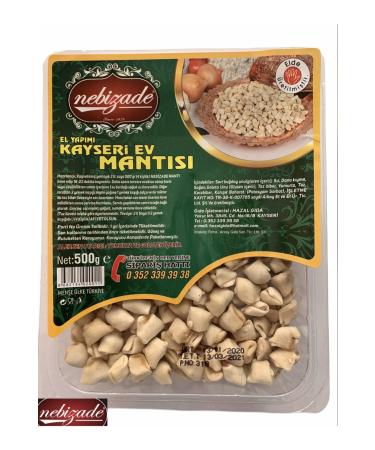 nebizade Famous Kayseri Handmade Meat Ravioli 1/2 kg