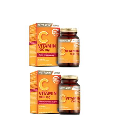 Nutraxin Vitals Vitamin C 1000 mg 30 Tablets x 2 Pieces