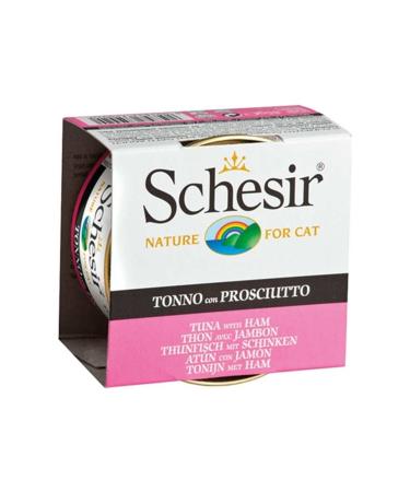 Schesir Tuna and Ham Jelly Cat Canned Food 85 Gr X 6 Pieces