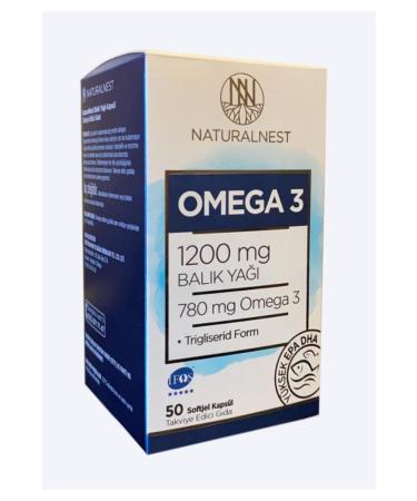Natural Nest Omega 3 1200mg 50 Capsules