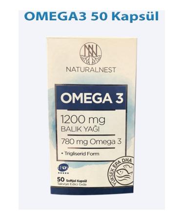 Natural Nest Omega 3 1200mg 50 Capsules - Buy Online on GoSupps.com