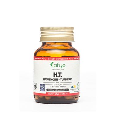 Afye Ht Hawthorn Turmeric 60 Capsules 600 mg