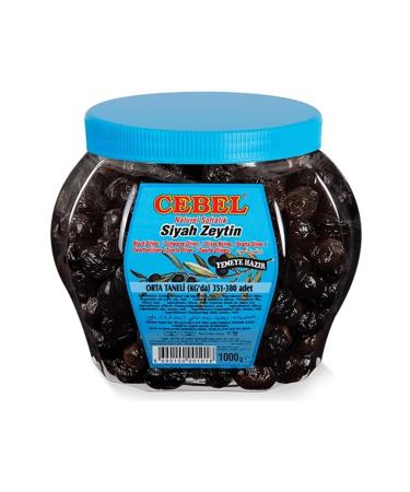nc Cebel Black Olive Medium Grain Pet 1000 Gr. (2xs Size 351-380)