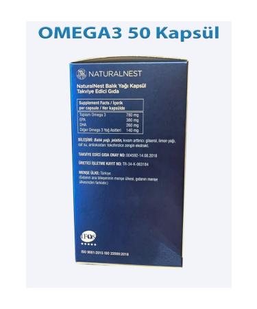 Natural Nest Omega 3 1200mg 50 Capsules - Buy Online on GoSupps.com