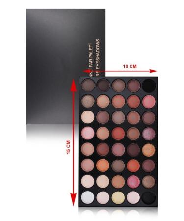 MUJGAN Black 40 Matte Pearlescent Eyeshadow Palette - Buy Online on GoSupps.com