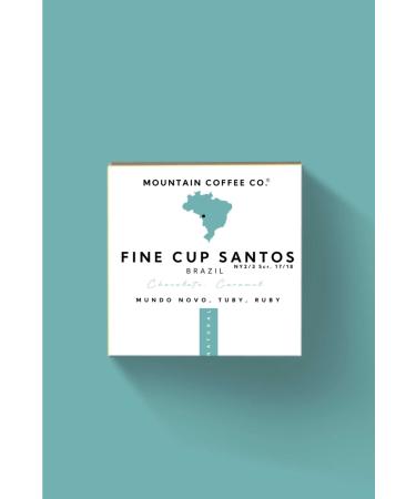 MOUNTAIN COFFEE COMPANY Brazil Fine Cup Santos Ny 2/3 Scr. 17/8 Ss 250 gr