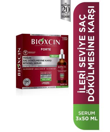 Bioxcin Forte Serum 3-Pack Care Set Multi-Purpose Care Set Against Hair Loss Serum+shampoo+biotin - Buy Online on GoSupps.com
