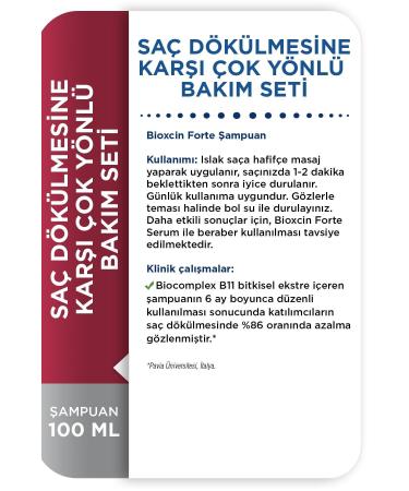 Bioxcin Forte Serum 3-Pack Care Set Multi-Purpose Care Set Against Hair Loss Serum+shampoo+biotin - Buy Online on GoSupps.com