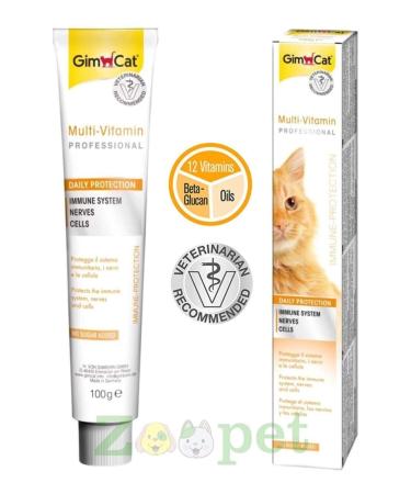 Gimcat Multi Vitamin Paste 12 Vitamin Cat Paste 100 Gr
