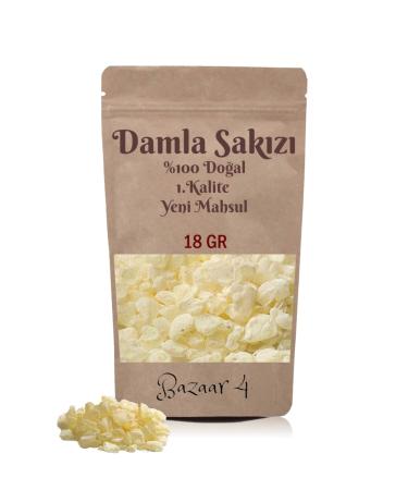 BAZAAR 4 Korakis Natural Mastic Gum 18 Gr Mixed Size Grains