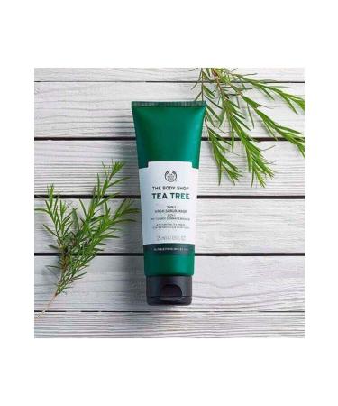 THE BODY SHOP Tea Tree 3 in 1 Cleansing Scrub Mask 125ml - Buy Online on GoSupps.com