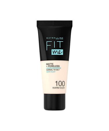 Maybeline Fit Me Matte+poreless Foundation - 100 Warm Ivory 30 ml