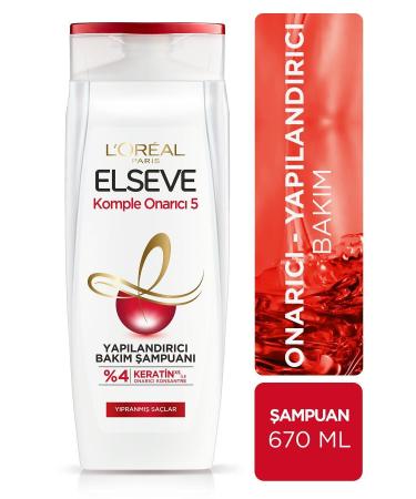Elseve Shampoo Complete Repair 670 Ml. 2 Pieces - Buy Online on GoSupps.com