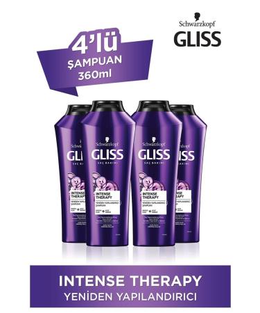 Gliss Intense Therapy Restructuring Shampoo 360 Ml Set of 4.hnkl.437