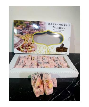 NaneBaba 3 Pieces Safranbolu Blueberry Turkish Delight 250 gr