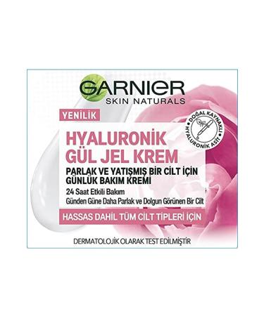 Garnier Brightening Hyaluronic Rose Gel-cream - Daily Care Cream for a Bright and Soothed Skin - Buy Online on GoSupps.com