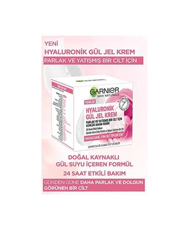 Garnier Brightening Hyaluronic Rose Gel-cream - Daily Care Cream for a Bright and Soothed Skin - Buy Online on GoSupps.com
