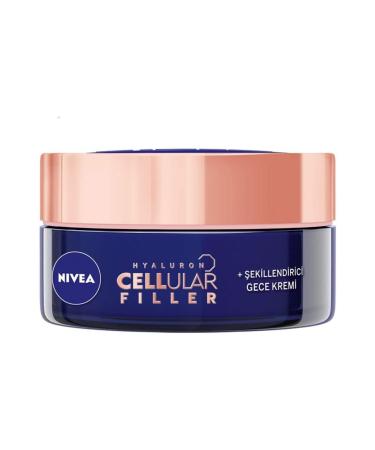 NIVEA Face Hyaluron Cellular Filler + Shaping Anti-Aging Night Cream 50 Ml