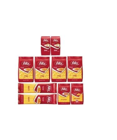 KALAMAN ONLINE Filiz Pasta Semolina 10 Piece Package